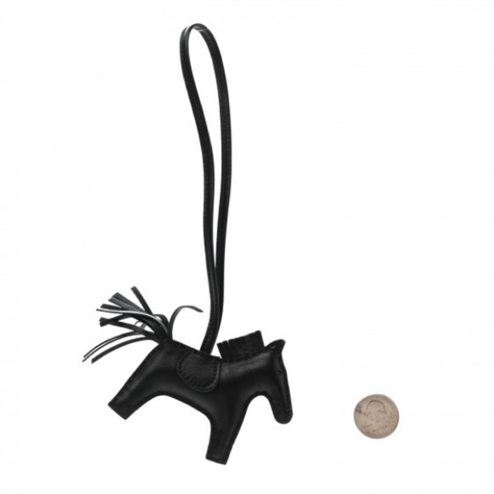 Hermes  Rodeo Horse Bag Charm PM So Black